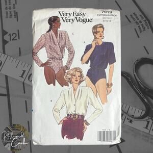 Very Easy Very Vogue 7919 Misses' Bodysuit Pattern - Size 8-10-12